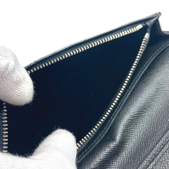 LOUIS VUITTON M60622 Epi Portefeuille Brazza Long Wallet Epi Leather Noir Black - Picture 13 of 16